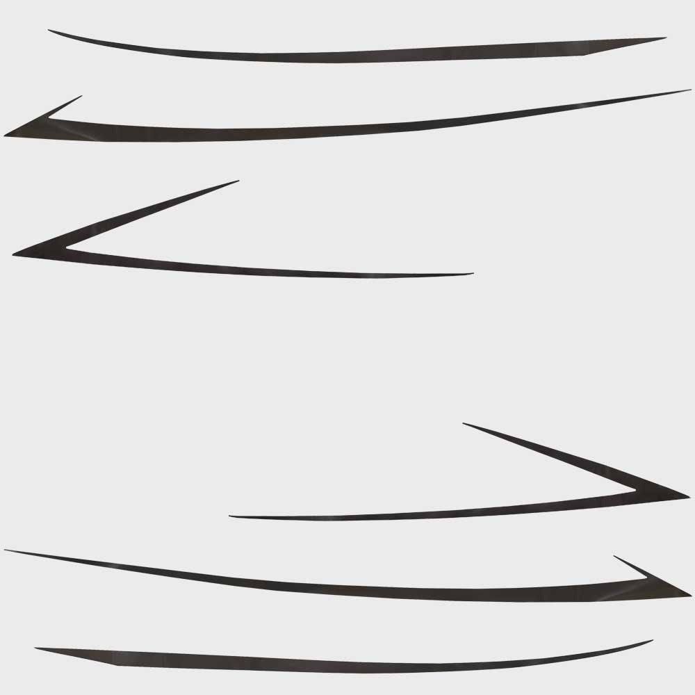 Escape Pontoon Boat Graphic Decals Set of 6 Dark Gray by Escape