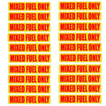 MIXED FUEL ONLY Vinyl Stickers | Decals for 2-Stroke Cycle Oil/Gas Mix