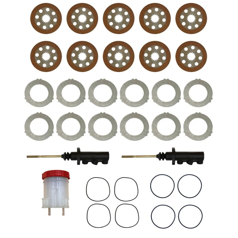 Brake Plate Set With Master Cylinder And Reservoir Fits Jcb Replaces