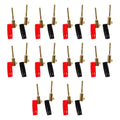 Speaker Pin Connectors 2mm Gold Plated Banana Plugs Spring Clip