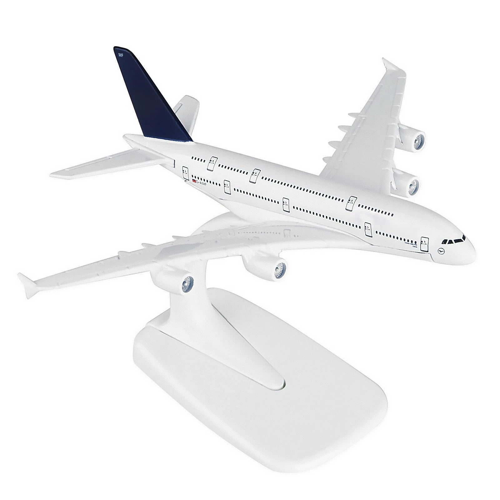 A380 German Lufthansa Airbus Civil Airliner Model 16cm Simulation