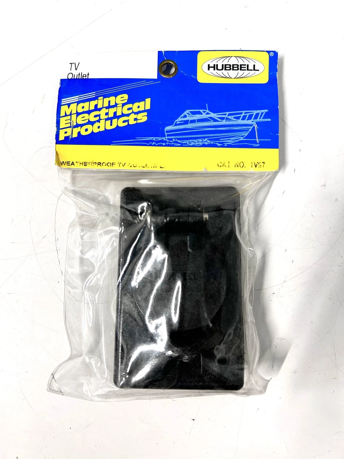 '-New- Hubbell Tv97, Weatherproof Tv Outlet Plate