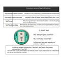 Push Button Switch Adapter Metal LED