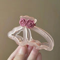 Rose Butterfly Hollow Hair Clip