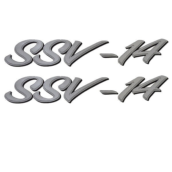 Lund Boat Decal 1986383 | SSV-14 Black Silver 10 1/2 Inch (Pair)Opens 