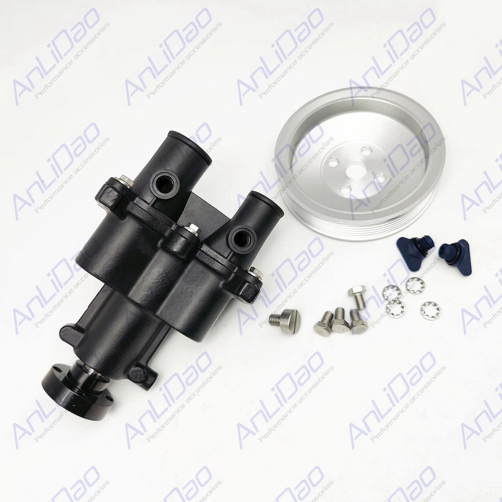 Fit Mercruiser 4.3l 5.0l 5.7l 350 Mag Bolt On Pulley Sea Water Pump