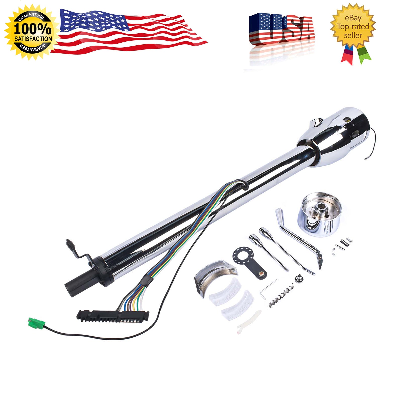 30" Chrome Automatic GM Steering Column by GM
