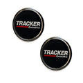 Tracker Boat Steering Wheel Decals CP20016 Stickers Black Pair by Tracker
