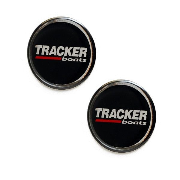 Tracker Boat Steering Wheel Decals CP20016 Stickers Black Pair by Tracker