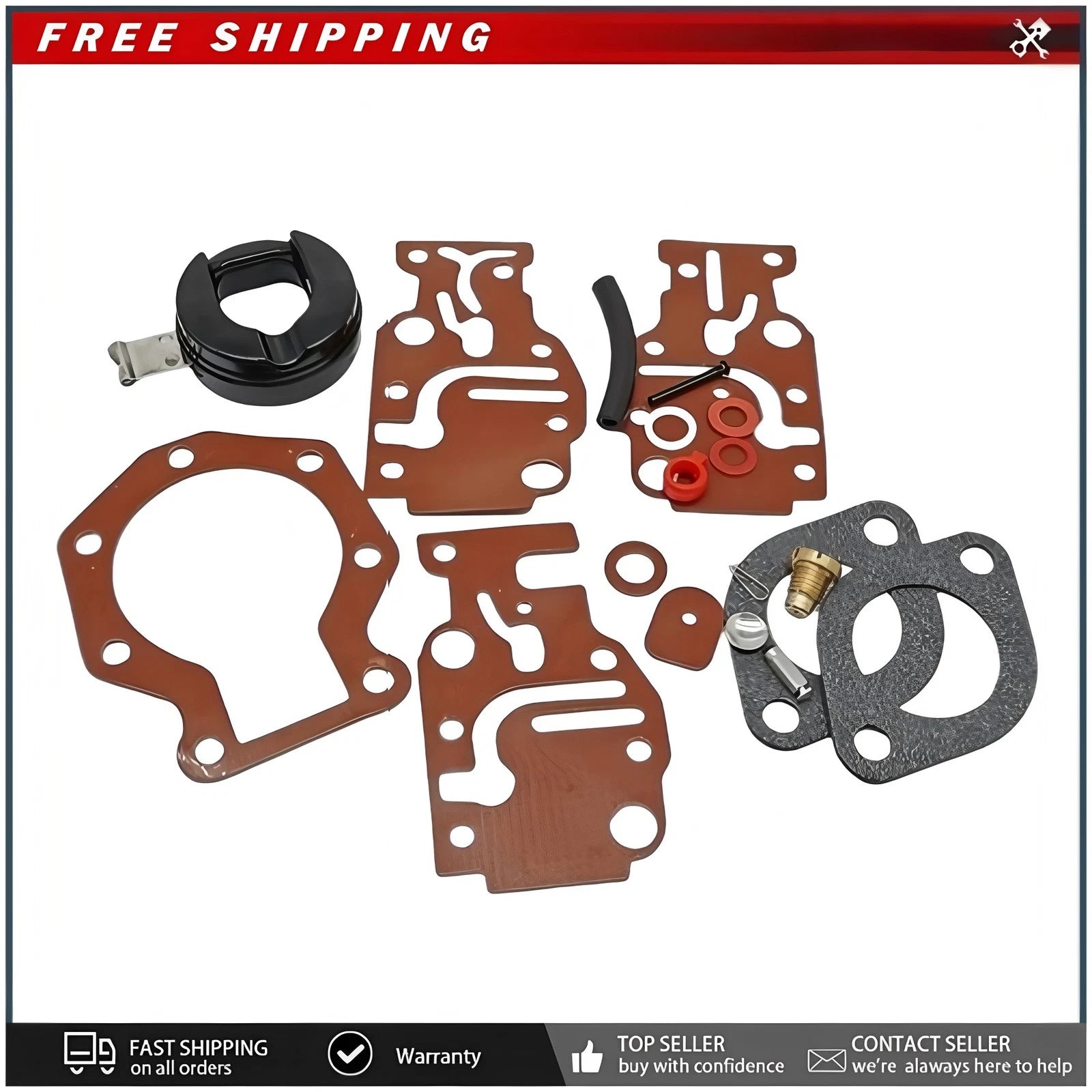 Carb Repair Kit For Johnson Evinrude 6 8 9.9 15 20 Hp Outboard 439073