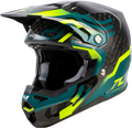 Fly Racing Formula S Carbon Byte Helmet 2x-large Offroad Black Teal