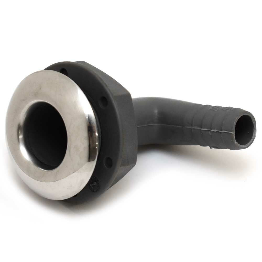 Caver Thru Hull Elbow 90 Degree 5/8 Inch SS by Caver