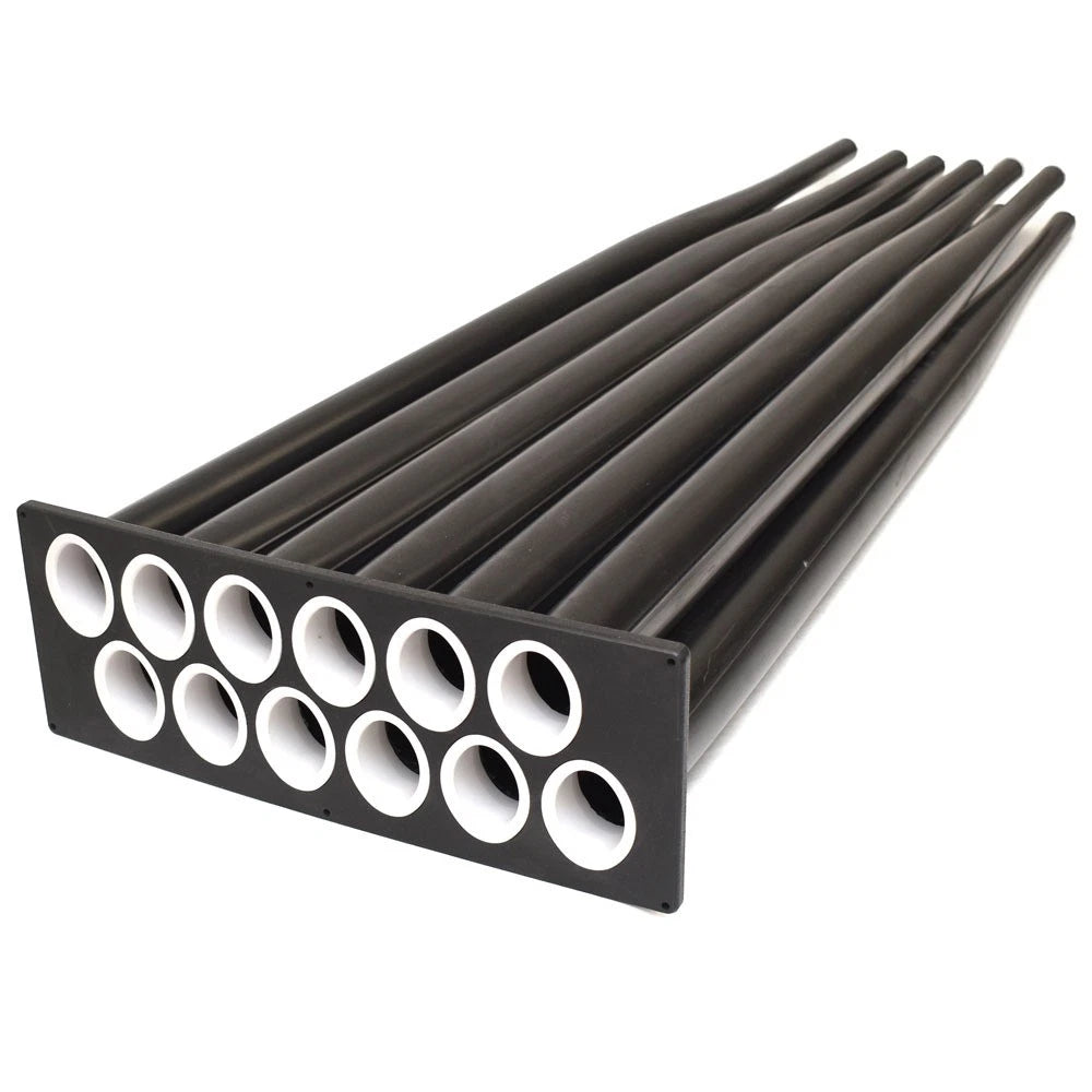 Lowe Boat Fishing Rod Holder 2293828 | 12-tube 48 1/2 Inch Black