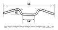 Handlebar 7/8" Chrome 6.50" Rise (Each)