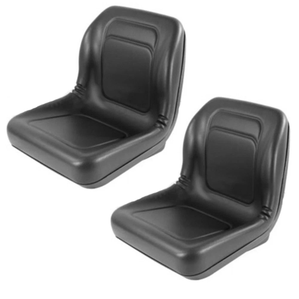 Two Black High Back Seat Fits John Deere Trail Fits Gator Gas Diesel