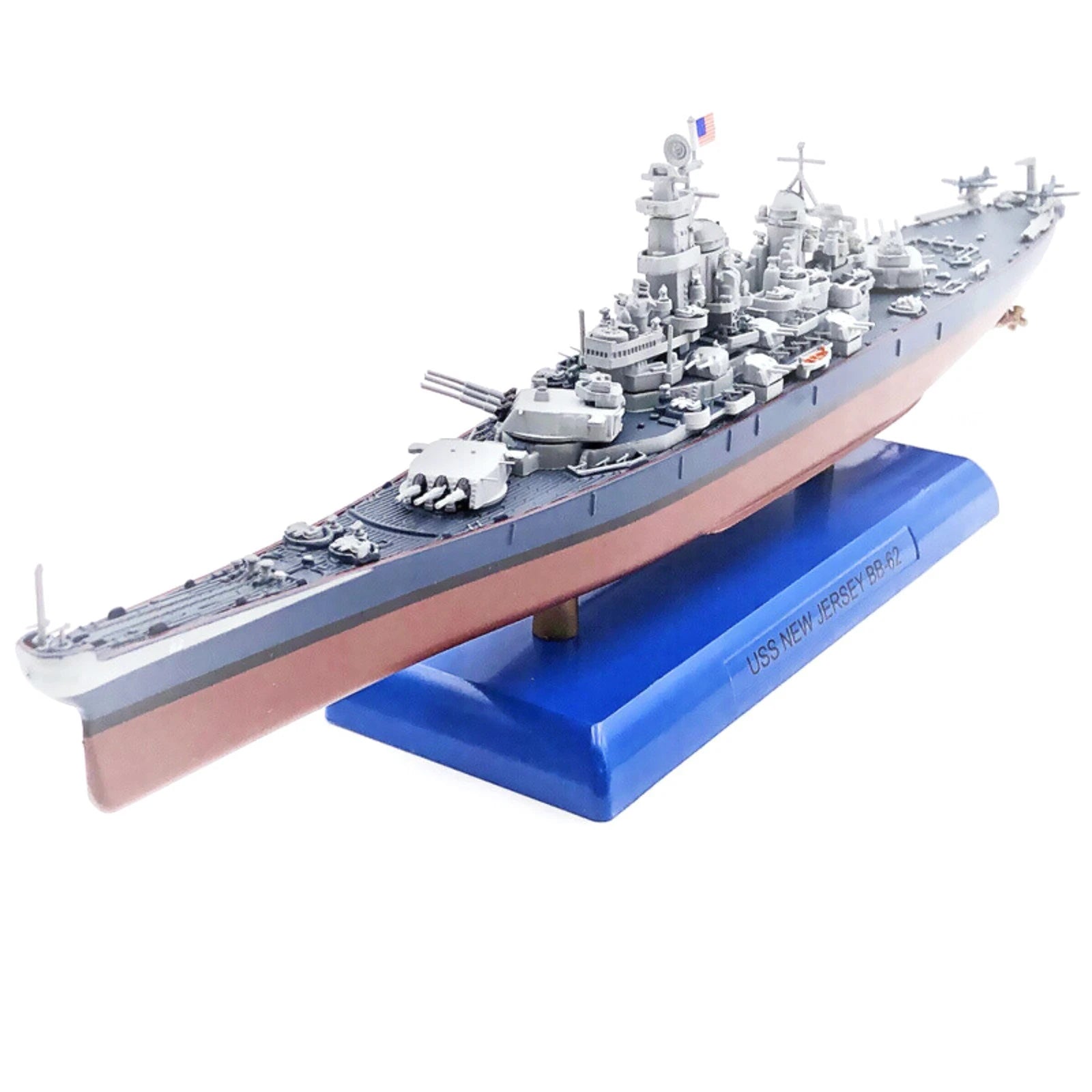 Alloy 1/1000 Scale Wwii Uss New Jersey Bb-62 Battleship Model Toys