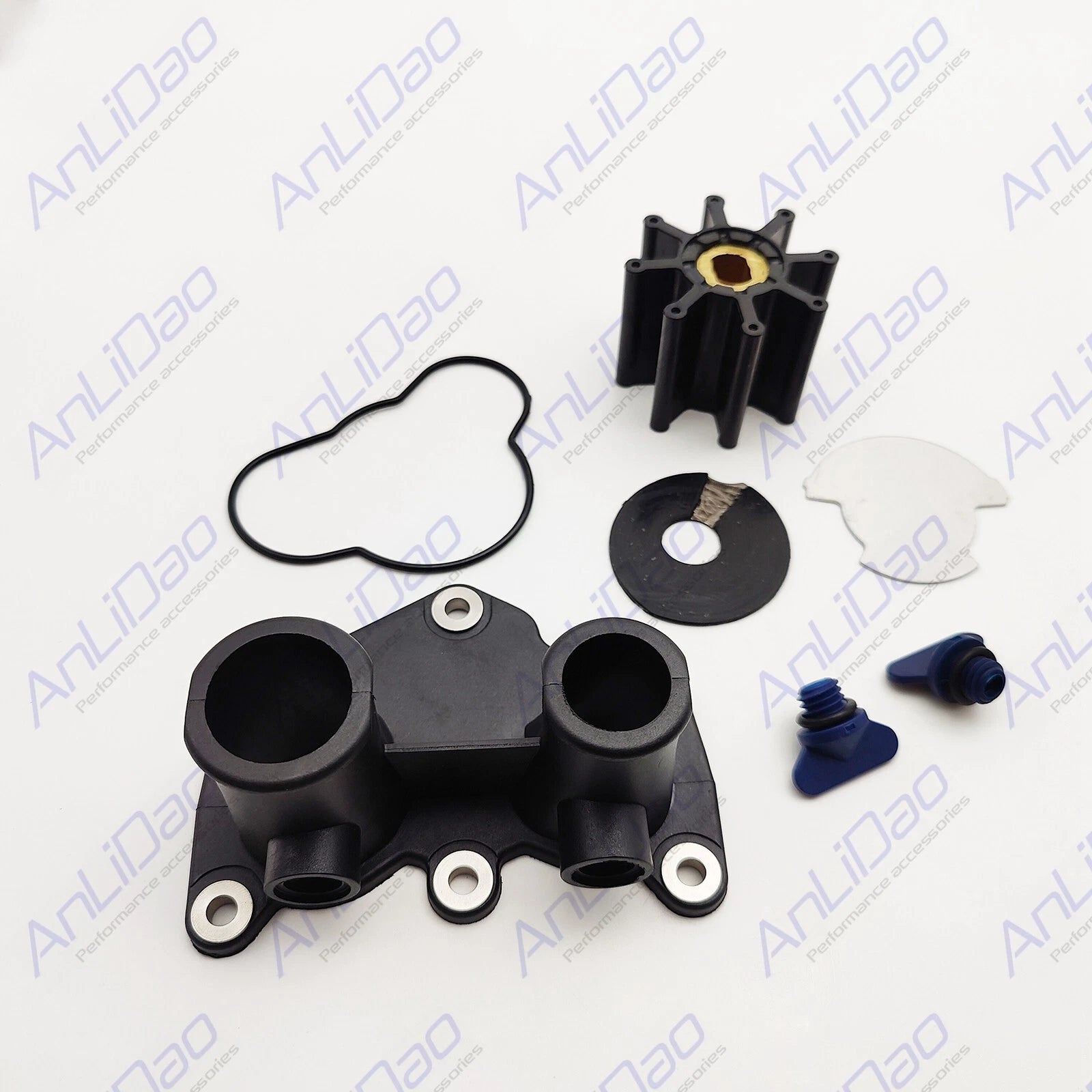 Fit Mercruiser Quicksilver Sea Water Pump Rebuild Kit Back Cover