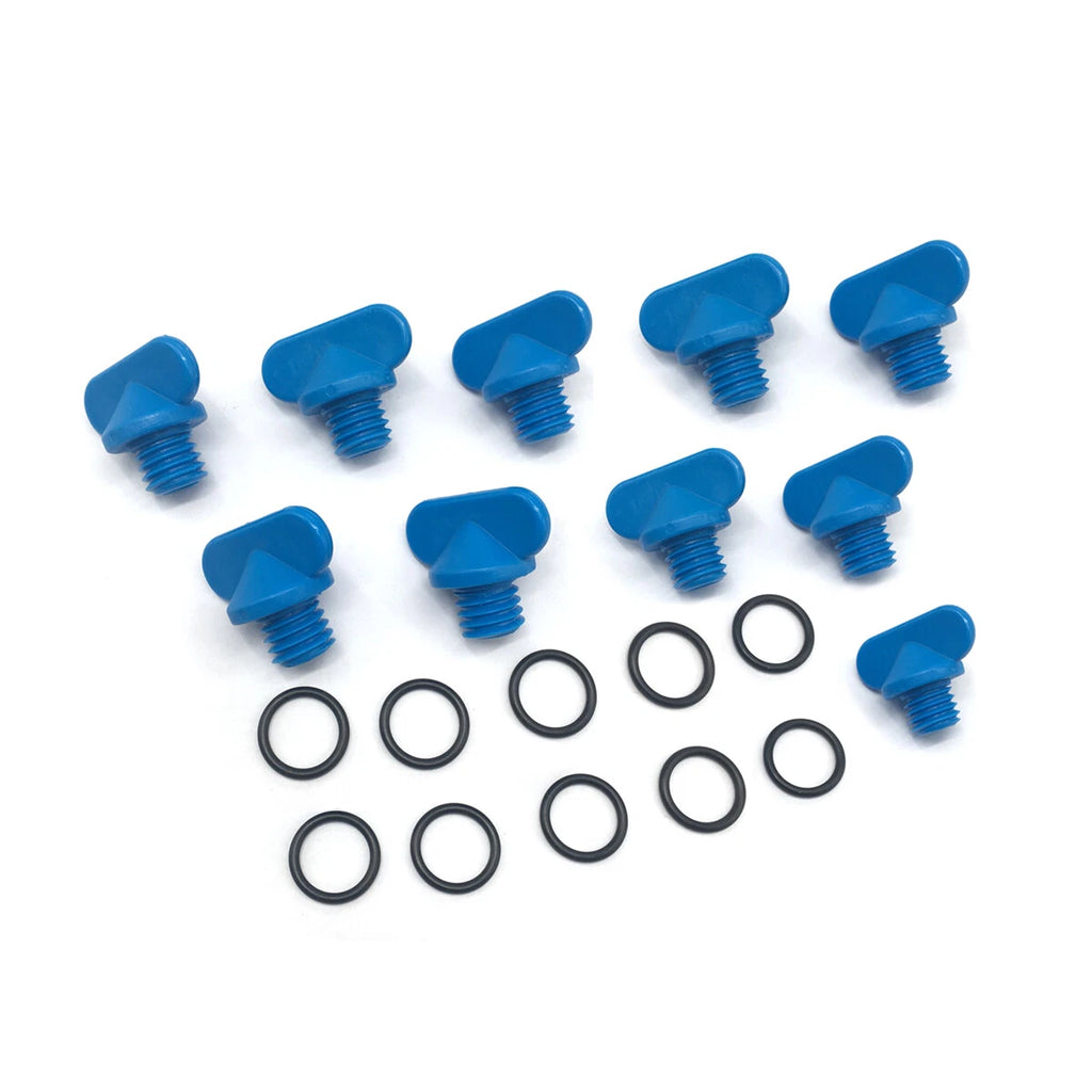 Blue Drain Plugs – Mercruiser Manifold/Block 10 Pack