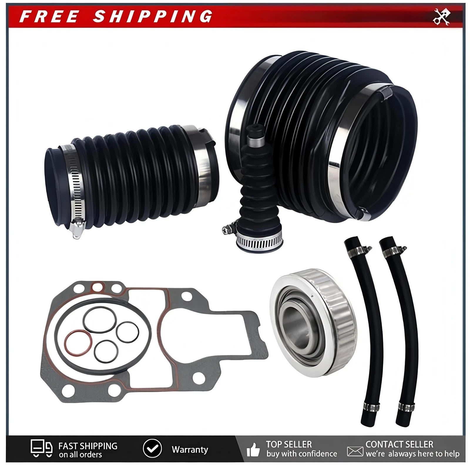 Mercruiser Mr &Amp; Alpha One Gen 1 Transom Seal Bearing Bellows Kit