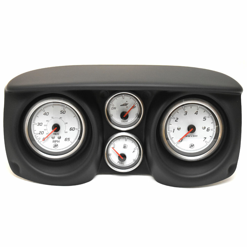 Lund Boat Dash Gauge Panel Mercury Gauges Black by Lund