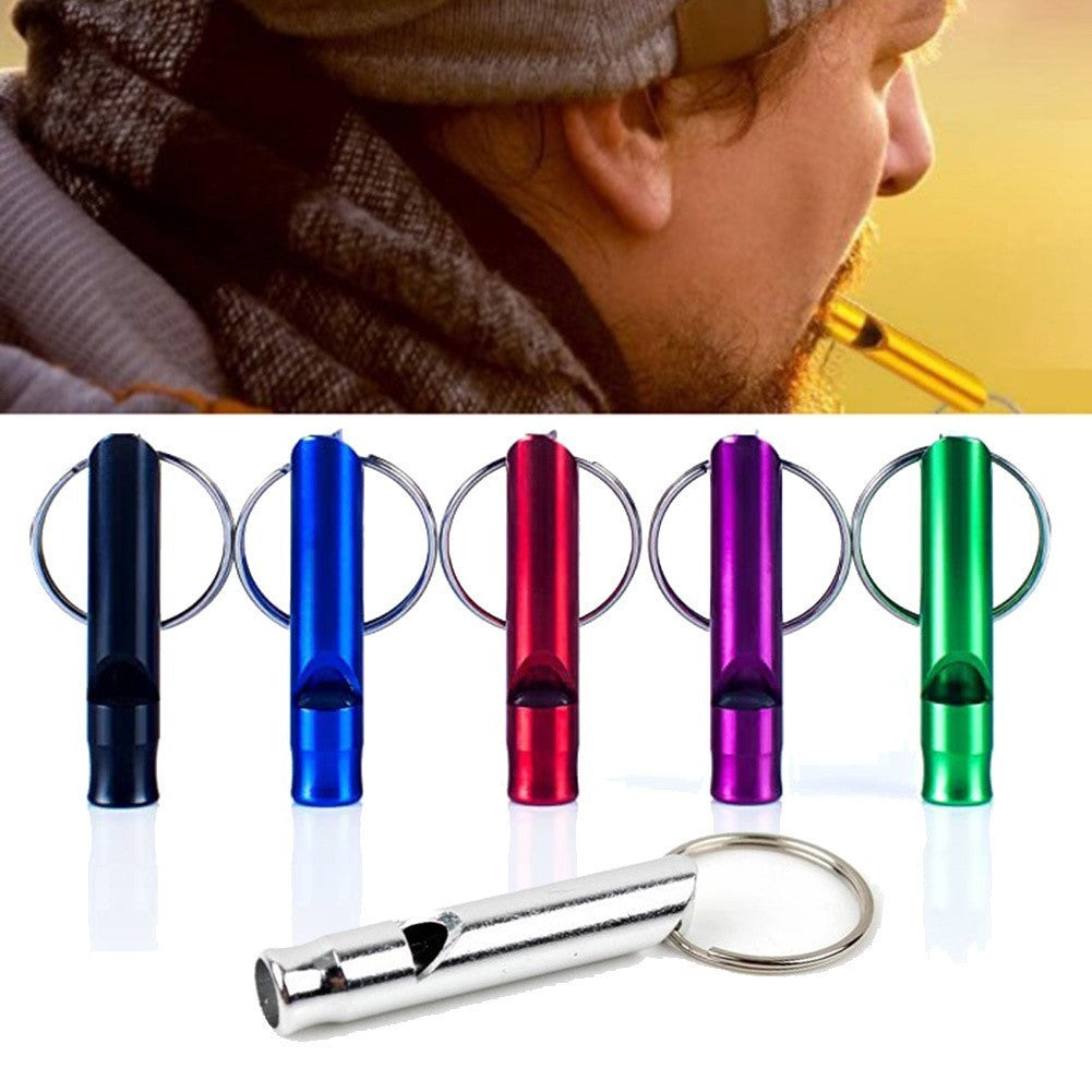 Outdoor Whistle Keychain Aluminum Alloy Survival