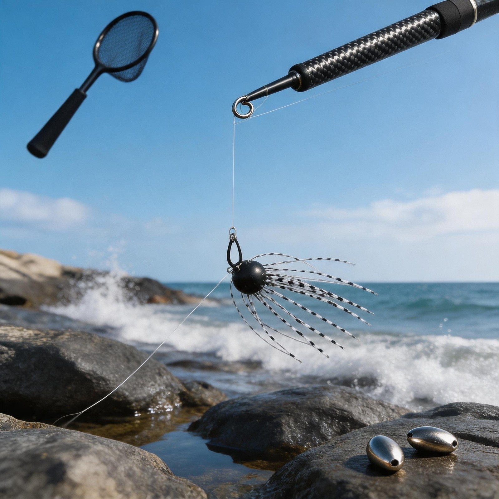 Soft Fishing Lure with Reflective Sequins