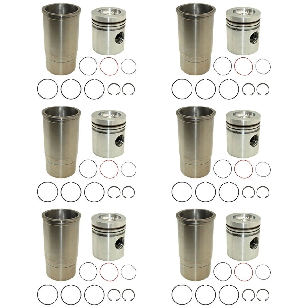 (6) Early Piston Liner Kits 4.250" Bore Fits John Deere Tractors