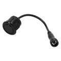 Black Car Reverse Parking Sensor 18 5mm Cable Waterproof And Efficient