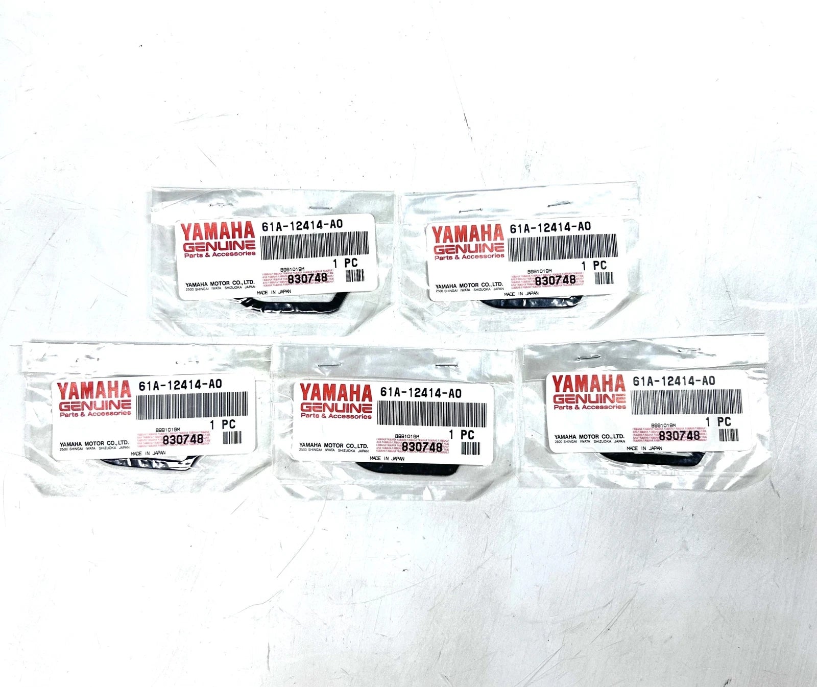'-New- Yamaha 61a-12414-a0 , Thermostat Cover Gasket - 5 Pack