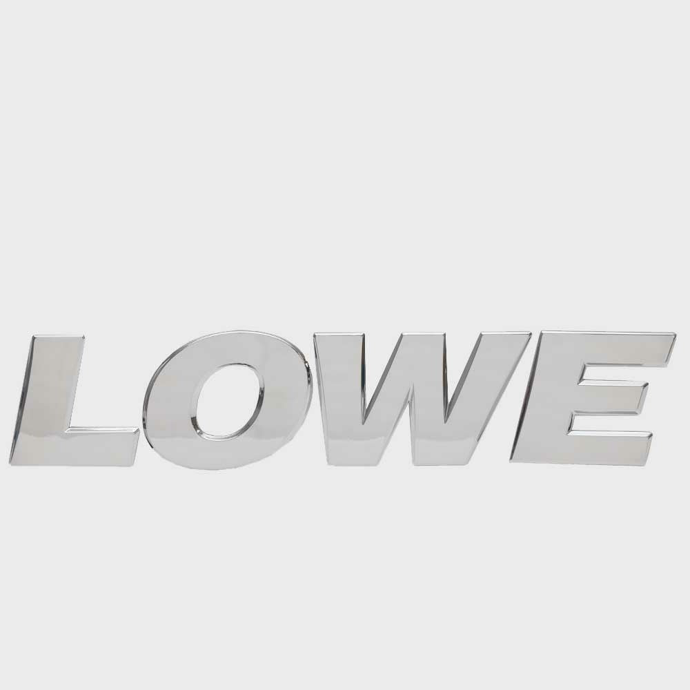 Lowe Boat Raised Emblem Decal 20 7/8 x 4 3/8 Inch by Lowe