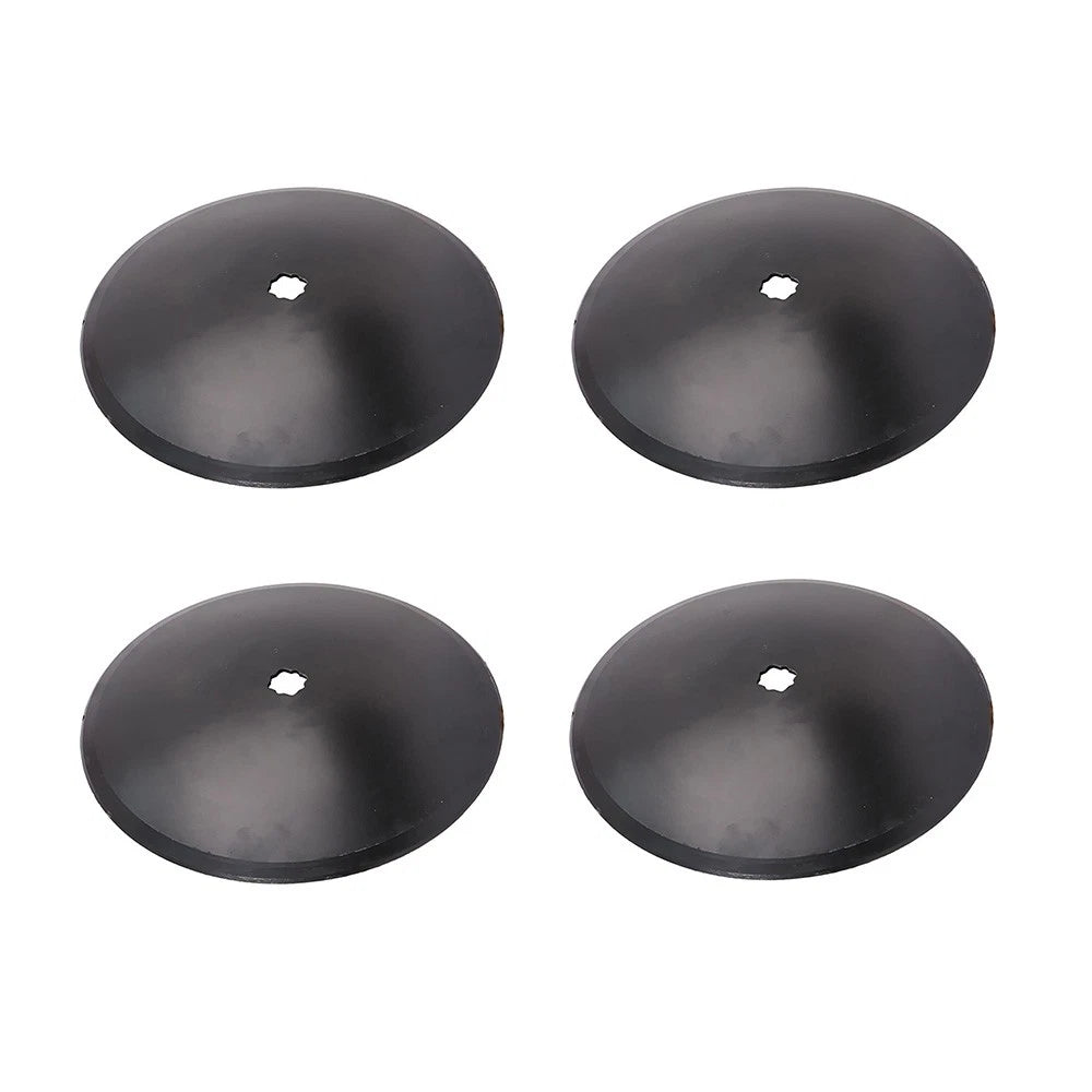 4 Pack Disc Harrow Blade 16" Plain Fits 1" X 1 1/8" Axle Fits Various