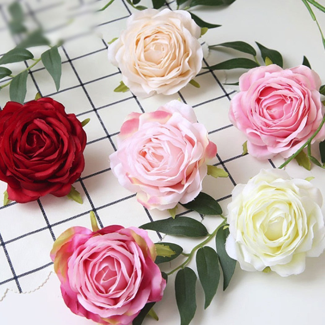 Realistic Fake Rose Wall Decor