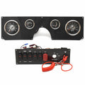 Lowe Boat Console Gauge/Switch Panels 155911 | 18 Bay Black (Set of 2)