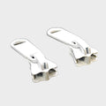 Vislon YKK Boat Zipper Slide Cover 21103021 | White Coated Aluminum (P