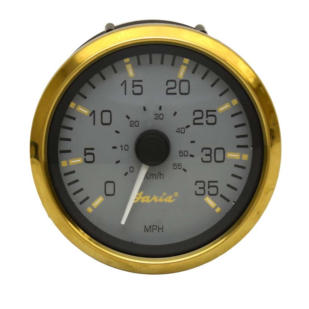Faria Boat Speedometer Gauge SE0546A | Signature Gold 3 1/4 InchOpens 