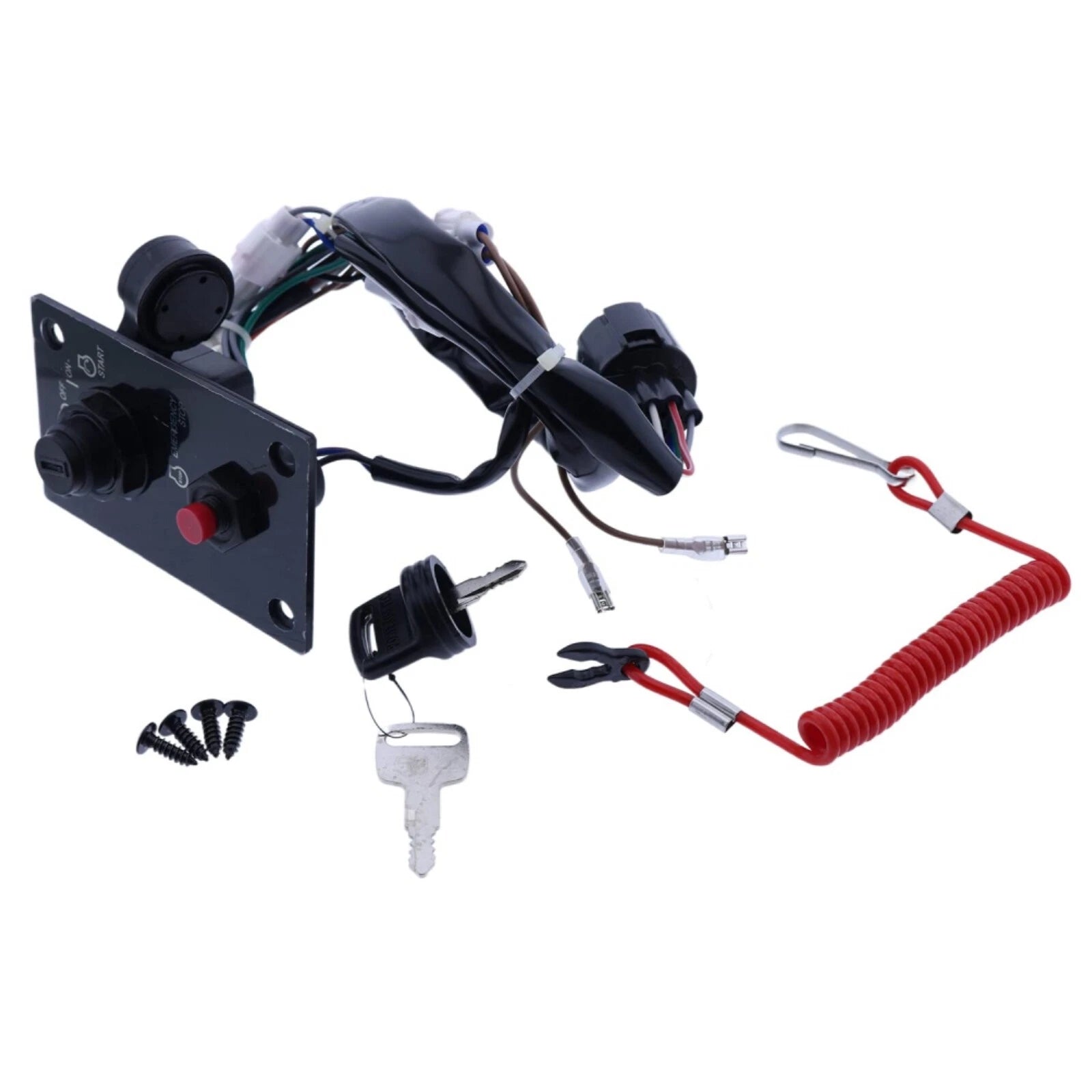 Ignition Key Switch Panel for Suzuki Outboard Single Engine 37100-96J24