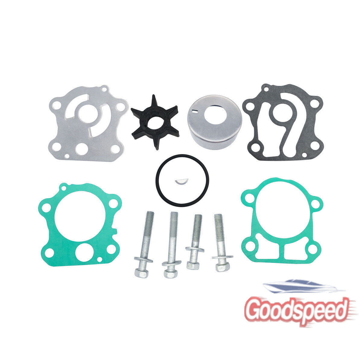 Water Pump Impeller Kit Replacement for Yamaha 50-70 HP Outboard 6H3-W0078-02-00