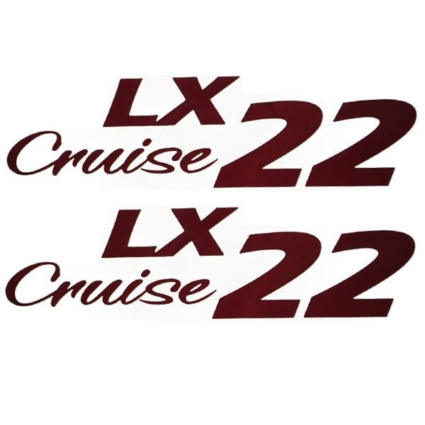 G3 Boat Decals 734046572 | LX 22 Cruise 9 1/4 Inch Burgundy (Pair)Open