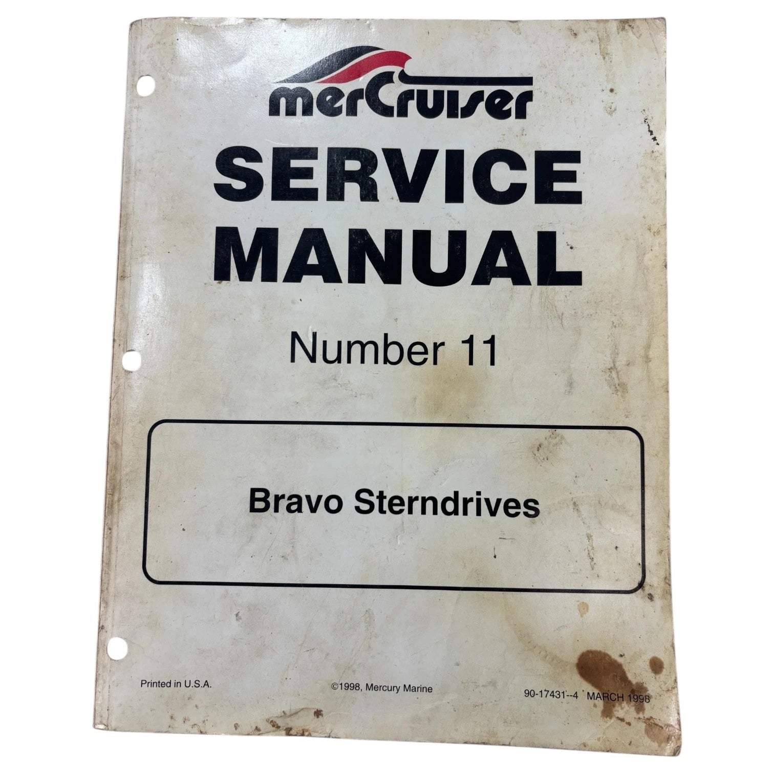 Mercruiser 90-17431--4, Bravo Sterndrives Service Manual #11 (1998)