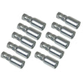 Pack Of (10) Female Jic 37° Straight Crimp Fittings
