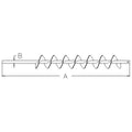 Ah169020 Auger, Shoe Grain Supply (Stainless Steel, Lh)