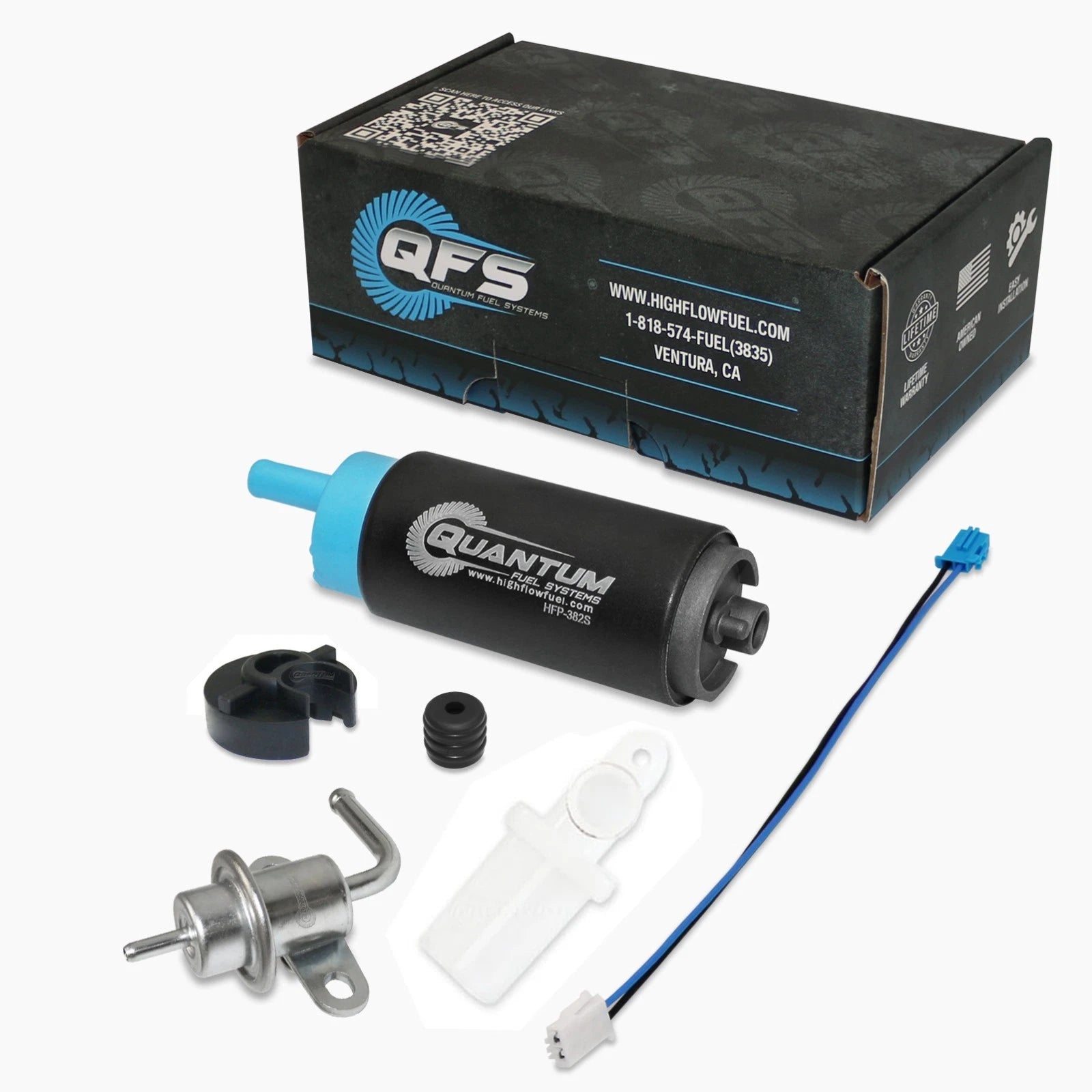 Qfs Marine Fuel Pump +Regulator+str<wbr/>ainer For 04-21 Yamaha 150