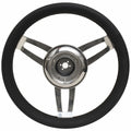 UFlex Boat Foscari Steering Wheel 6-Spoke Black by UFlex