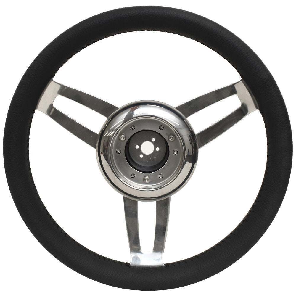 UFlex Boat Foscari Steering Wheel 6-Spoke Black by UFlex