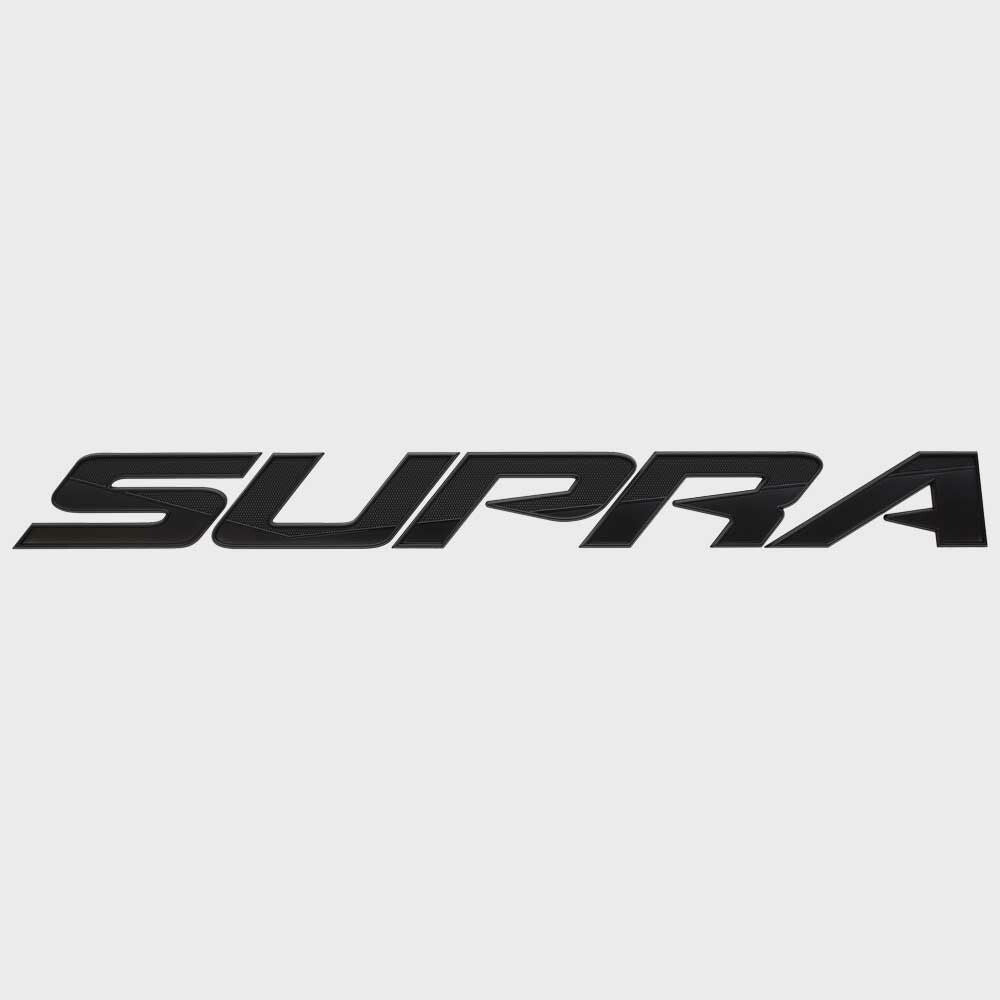 Supra Boat Raised Logo Decal Emblem Black by Supra