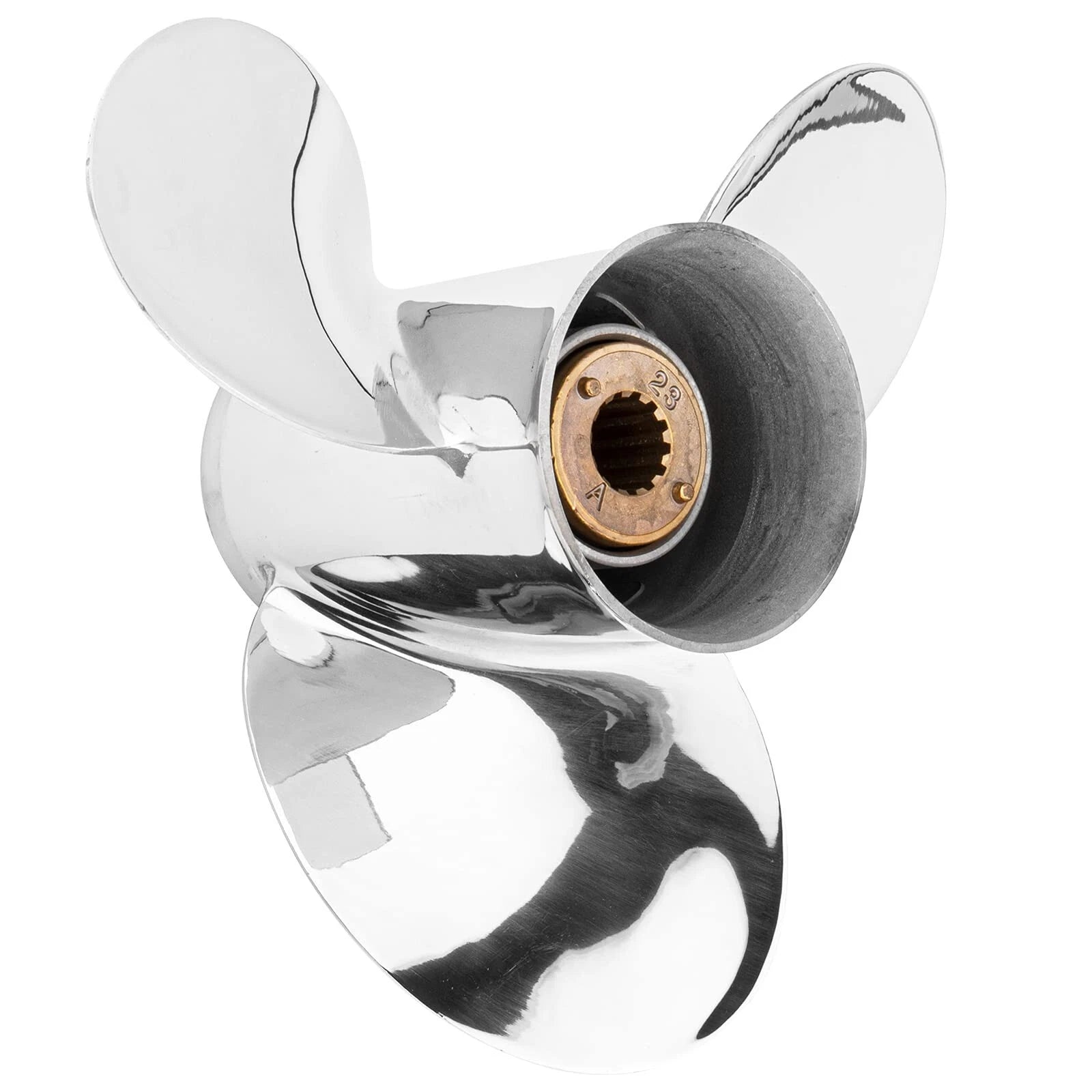 10 3/8 X 14 Stainless Steel Boat Propeller 13 Spline Fit Mercury