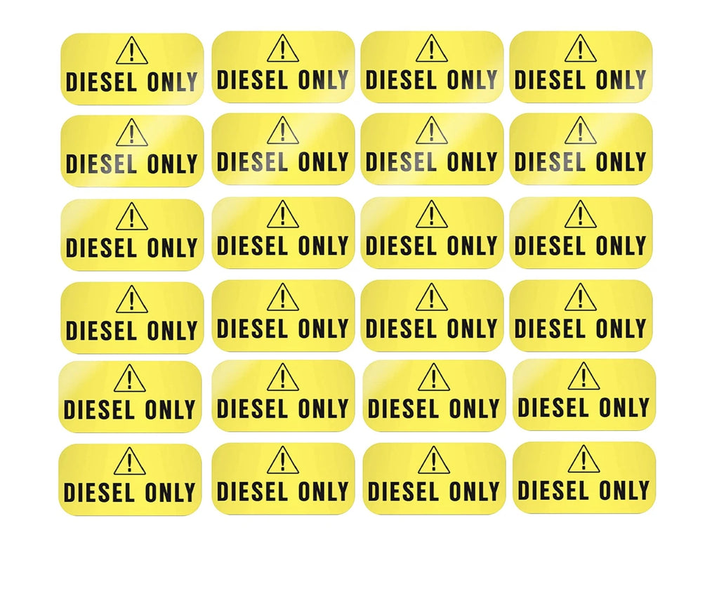 Diesel Only Stickers – 1x2" Labels