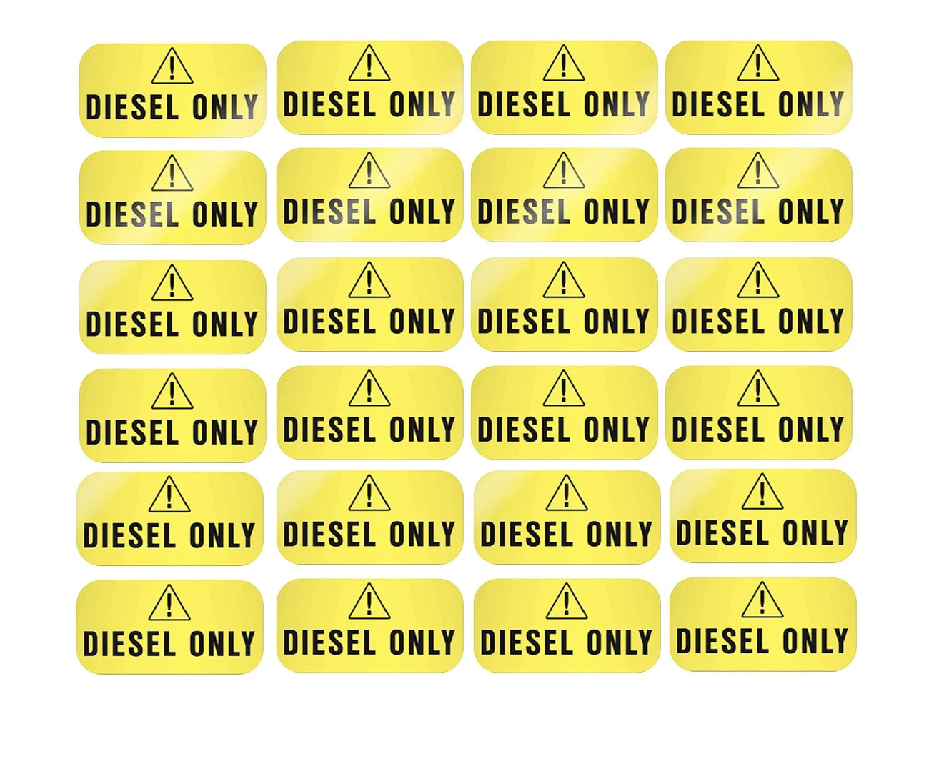 Diesel Only Stickers – 1x2" Labels