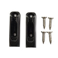 2pcs Boat Black-nylon Self-lock Rope Clam Cleat Cord-lock For Marine