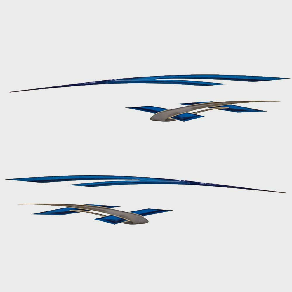Larson Graphic Boat Decal 05730583 Four Piece 2008 Senza by Larson
